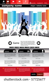 Website Template Vector