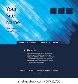 Website Template Vector