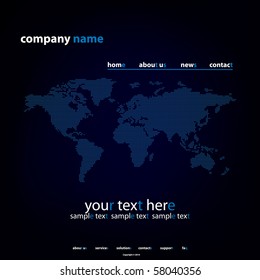 Website Template Vector