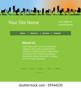 Website Template Vector