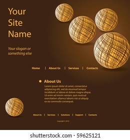 Website Template Vector