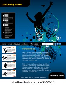 Website Template Vector