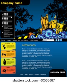 Vetor de Modelo de Site