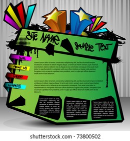 Website template vector