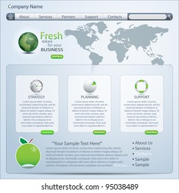 website template, vector