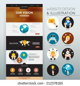 Website Template Vector Design