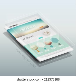 Website Template Vector Design
