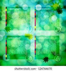 Website Template, Vector design frame