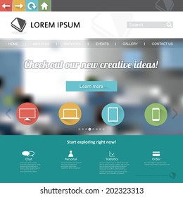 Website template - vector illustration