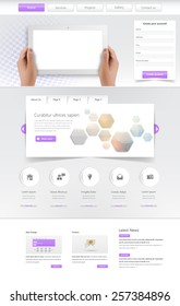 Website Template. Vector illustration.