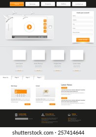 Website Template. Vector illustration.