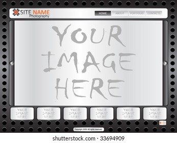 website template vector illustration