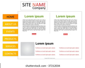 website template vector illustration