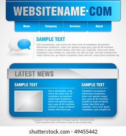 Website template. Vector Illustration