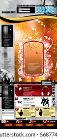 Website template vector illustration