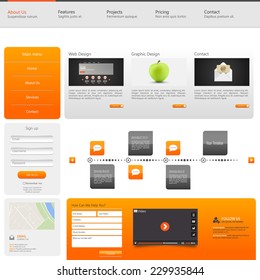 Website Template Vector Illustration. Eps 10