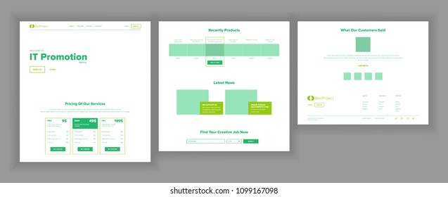 Website Template Vector. Page Business Background. Shopping Online Landing Web Page. Web Design And Development. Design Business. Industry Innovation. Cash Contract. Illustration