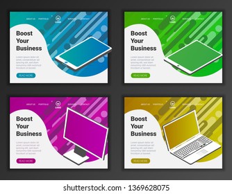 Website template for websites, or apps