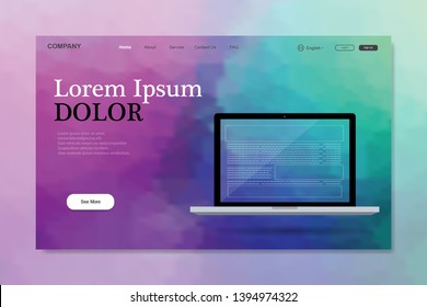 Website template for websites, or apps