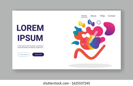 Website template for websites, or apps.