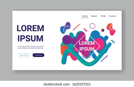 Website template for websites, or apps.