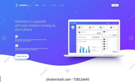 Website Template For Websites, Or Apps.