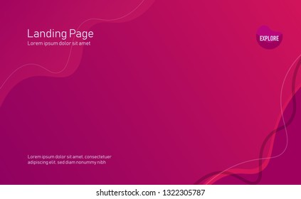 Website template for websites. Landing pages. Geometric background. Dynamic shape composition. Minimal background.