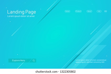 Website template for websites. Landing pages. Geometric background. Dynamic shape composition. Minimal background.