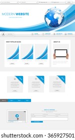 Website Template for your business. Vector