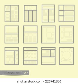 Website Templates Frame outline icon