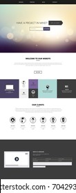     Website templates, icons, headers, blurred backgrounds and other vector elements for your design. 

