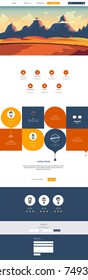 Website templates, icons, headers, blurred background
