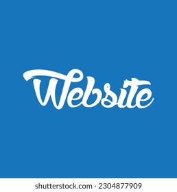 website text on blue background.