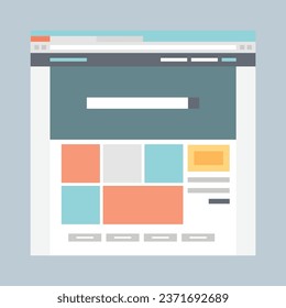 Website theme design for business. Desktop and mobile template. Modern responsive design. UX UI site.