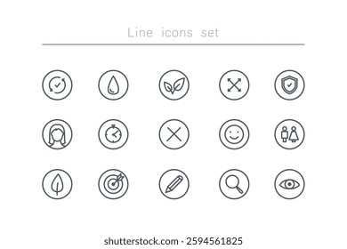 Website thin line icons set. Web symbols. Search, homepage sign. Collection of icons on white background editable stroke icons. Media, web, commerce, communication, device. Vector illustration