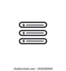 Website toggle flat icon vector. Website icon design.