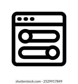 website toggle icon. vector line icon for your website, mobile, presentation, and logo design.