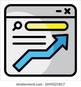 Website Traffic Icon Element For Design