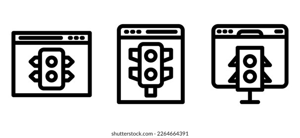 website traffic icon or logo isolated sign symbol vector illustration - high quality black style vector icons
