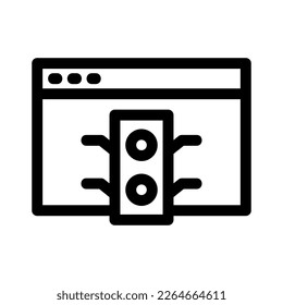 Website-Verkehrssymbol oder Logo einzeln auf Zeichen, Vektorgrafik - hochwertige Vektorsymbole mit schwarzem Hintergrund
