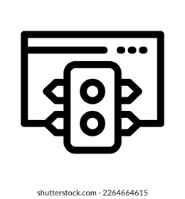 website traffic icon or logo isolated sign symbol vector illustration - high quality black style vector icons

