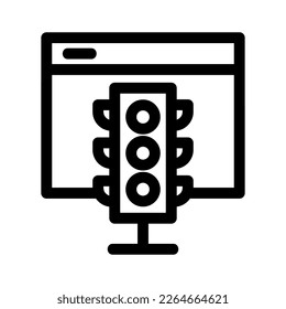 website traffic icon or logo isolated sign symbol vector illustration - high quality black style vector icons
