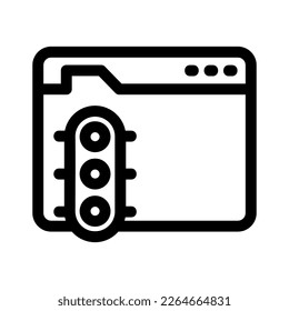 Website-Verkehrssymbol oder Logo einzeln auf Zeichen, Vektorgrafik - hochwertige Vektorsymbole mit schwarzem Hintergrund
