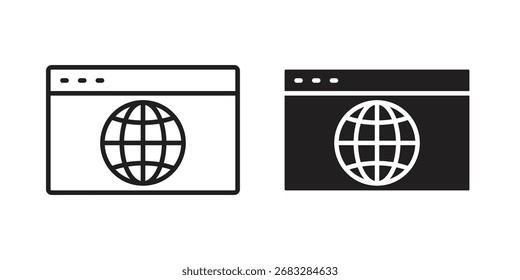 Website UI design icon clipart and lineart vector symbols