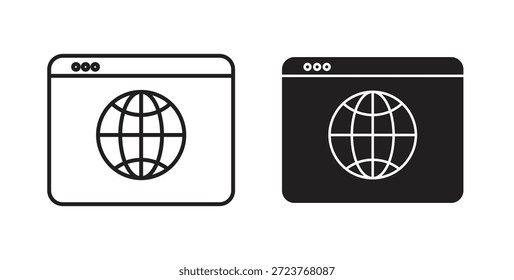 Icono del diseño de la interfaz de usuario del Sitio web para el App móvil, diseños editables