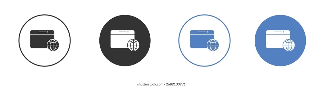 Website UI design icon vector. Logo Template illustration design