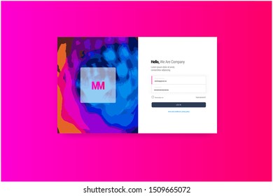 Website UI kit. Sign up form, Login form for Website development, mockups and wireframes. Vector illustration