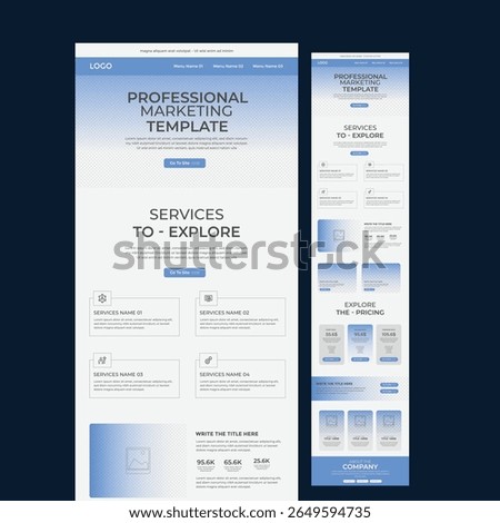 website ui template design l Colorful Latest Business Strategy Discussions Email Newsletter template l Campaign Promotional B2B E-newsletter Mailchimp email marketing template