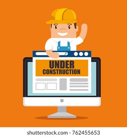 website under construction background