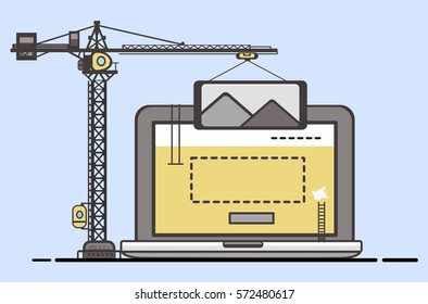 Website Under Construction Illustration